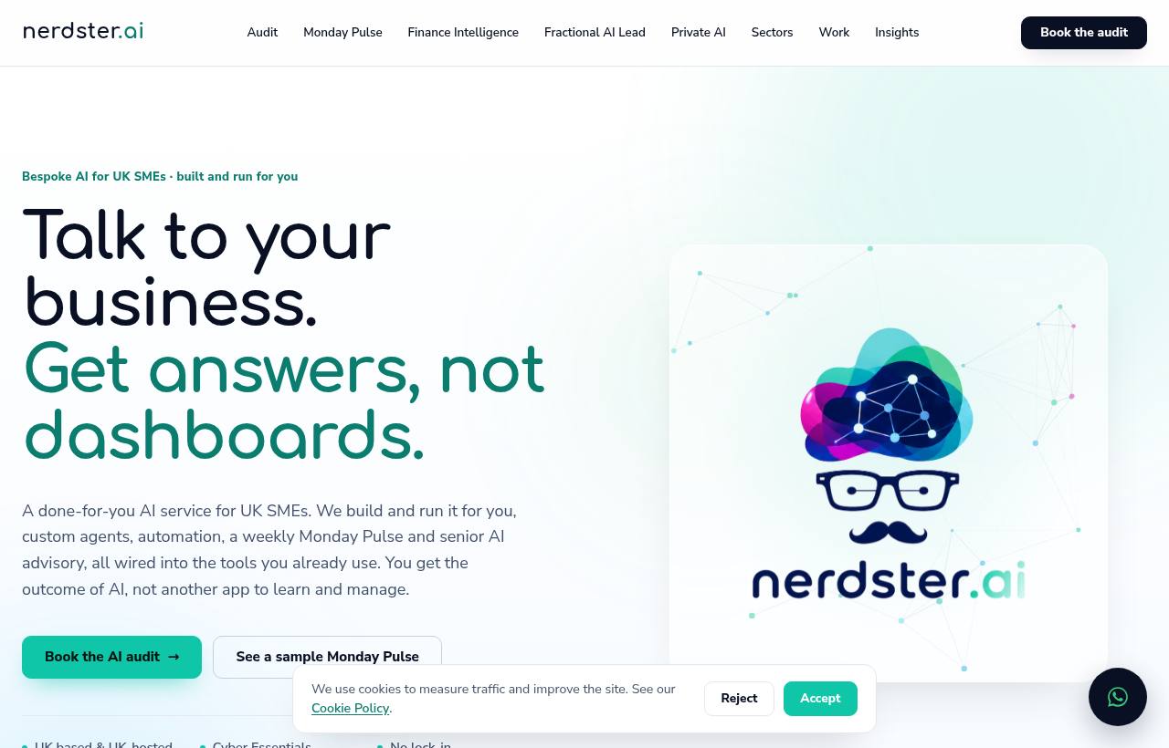 Nerdster AI website, designed and built by Nerdster